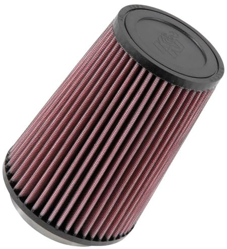 K&N RU-2710 KFZ und Motorrad Gummi Universalluftfilter, Rot | 84mm Flansch, 121mm Untendurchmesser, 89mm Obendurchmesser, 165mm Höhe (RU-2710)