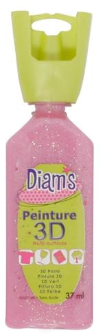 DIAM'S Peinture 3D Tous Supports, Framboise glacé, 37 ml