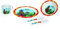 Small Foot Design 9928 Ritter Rost Kindergeschirr, Spielzeug, 5 teilig, Einfarbig, Bunt