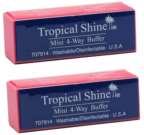 Tropical Shine Mini 4-Way Nail Buffer Block 2 piece by Tropical Shine