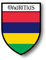 Akachafactory Aufkleber Sticker autoaufkleber Wappen Schild Flagge flaggen Fahne Mauritius