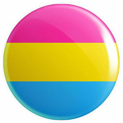 Lizzy® Deluxe 2.5 CM Pride Rainbow Pin Badge (Pansexual)