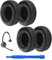 Linkidea 2 Pair Replacement Ear Pads for Plantronics Savi W720, Plantronics SupraPlus HW251, HW261 Headphones, Ear Cushions (Leatherette/Black)
