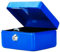 Money Bank Cash Deposit Box Steel Tin Security Safe Petty Key Coin Tray Lockable Metal School Office Home Market Stall UK Free P&P (Blue, 6 INCH)