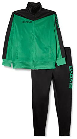 Givova TUTA ROMA TRIACETATO VERDE/NERO Tg. XL