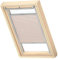 VELUX Original Dachfenster Plissee für S06, Leinen, mit Grauer Führungsschiene