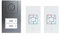 M-e modern-Electronics Vistus AD ALU 4020A Vistus Türsprechanlage Kabelgebunden Komplett-Set 2 Fami