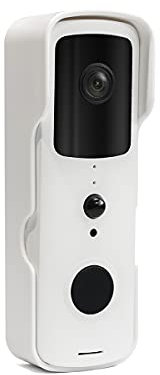 Daewoo DB501W Sonnette sans Fil Extérieure avec Caméra WiFi Connectée | Détection de Mouvement, Batterie intégrée, Etanche, Audio| Emplacement Carte SD | Compatible Amazon Alexa & l’Assistant Google