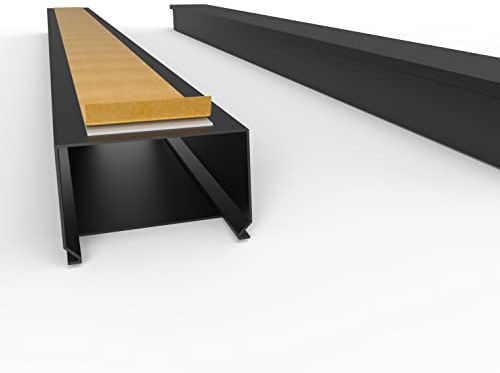 SCOS Smartcosat Kabelkanal, 60x40 mm, 10x1 m, Schwarz, selbstklebend | PVC, UV-beständig, Innen & Außen, 10 Stangen à 1 m = 10 m, Made in Germany