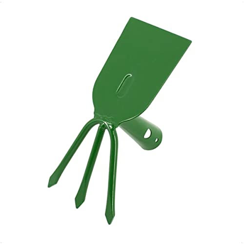 Rekord Doppelhacke Stahl, pulverbeschichtet ohne Stiel, 3 Zinken - Bodenhacke, Unkrauthacke