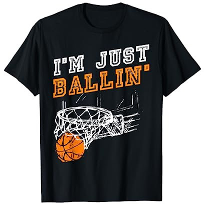 Basketball Geschenkidee Streetball Herren Kinder Jungs Coach T-Shirt