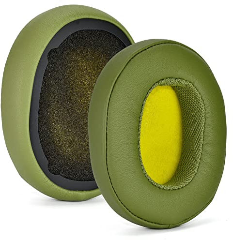 Crusher Evo Ohrpolster, Ersatz-Ohrpolster, kompatibel mit Skullcandy Crusher Wireless Crusher Evo Crusher ANC Hesh 3 Kopfhörern, Headset-Ohrpolster, Ohrmuscheln, Reparaturteile, Grün
