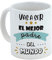 Taza de cerámica desayuno para papá, regalo original día del padre (PAPA38), vas a ser el mejor padre del mundo