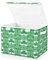 Mnsruu Storage Boxes with Lids, Plaid Pattern Emerald Green Shamrocks Large Storage Basket Organizer Shelves Cube Bin Toy Clothes Underbed