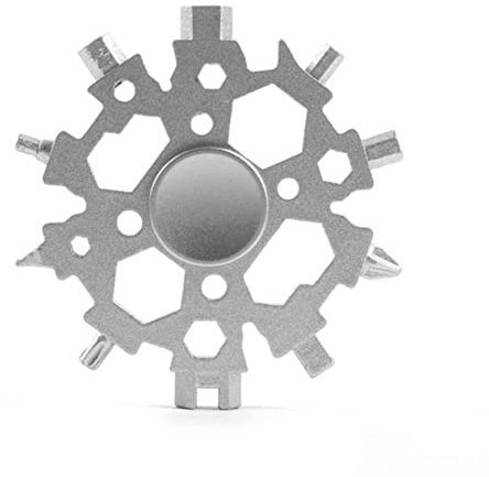 Schneeflocken-Multitool, Schraubendreher, Schneeflocken-Multitool, 23-in-1, Schneeflocken-Schneeschlüssel, Werkzeug, Kartenschlüssel, Sechskantschlüssel, Multifunktions-Camping-Outdoor-Werkzeuge,