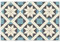 mubusi Tapis Vinyle du Sol Cuisine Salon - Différentes Tailles - (Sud Bleu 60x90 cm)