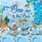 Obussgar Under The Sea Forniture per Feste Ocean Sea Party Set di Stoviglie Piatti Tovaglia Sfondo Palloncini Cake Toppers per Decorazioni per Feste di Compleanno, per 20 Persone