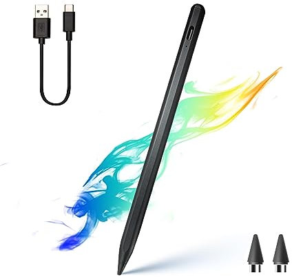 Dinow Stylet Tactile Universel pour Écrans Tactiles-Stylet Tablette avec Embouts de Rechange,Pencil pour Android/iOS/Smartphone/Microsoft Android Appareil à Écran Tactile