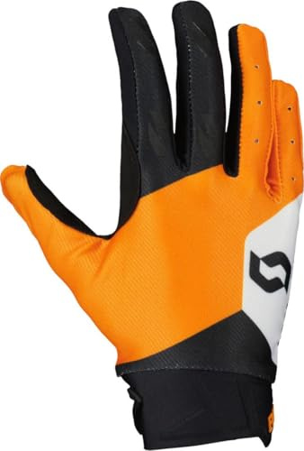 SCOTT Evo Track Motocross Handschuhe, schwarz/orange, S | Atmungsaktiv
