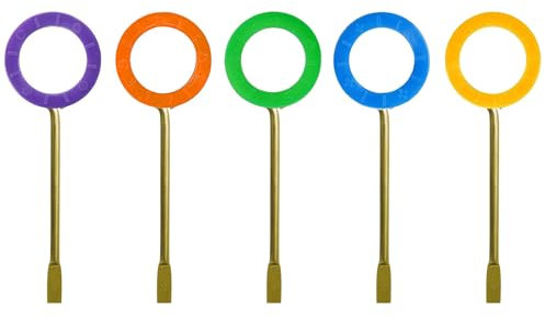 Interior Bedroom Bathroom Door Emergency Key with Key Caps for Interior Privacy Door Lock Compatible (5)