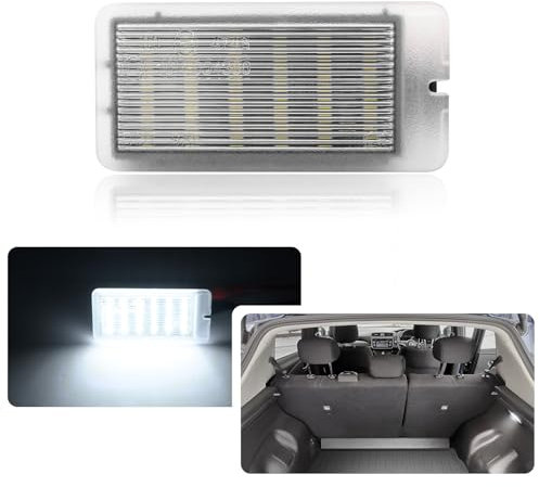 njssjd 1 x LED-Kofferraum-Lampe für R.enault Clio III IV V, R.enault Twingo II III, R.enault Scenic/Grand Scenic II III, weiße Kofferraumlampe