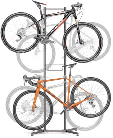 CXWXC Fahrradständer Boden Für 4 Fahrräder Belastbar bis 70kg/160 Pound Fahrrad Ständer Halter Indoor Garage Lagerung im Freien