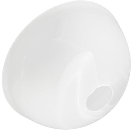 Angoily Frosted Glass Lampshade Wall Led Lamp Post Globes Frosted Glass Lamp Shade Ceiling Fan Glass Bowl Replacement Hanging Lights Indoor Lamp Shade Cover White Round Glass Clock