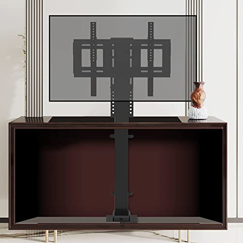 TV Stand Tv Motorized Lift, Vertical Lift Television Stand With Remote Control, 90cm/35.4inch Travel Less Than 30 Seconds, For Large Screen 26-75 Inch TVs