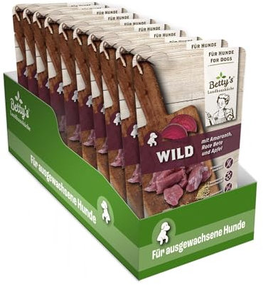 Betty’s Landhausküche Frischebeutel Wild mit Rote Bete, Amaranth und Apfel 125g x 10