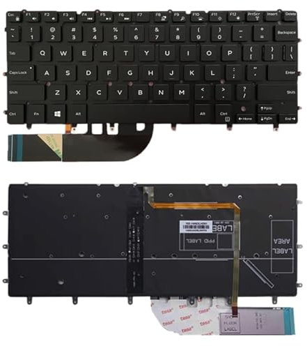 Teclado de repuesto para portátil con retroiluminación para Dell Inspiron XPS 13 7000 7347 7348 7352 7353 7359 15 7547 7548 9343 9350 9360 N7548