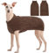 Kuoser Warm Hundepullover, Rollkragenpullover für Kleine und Große Hunde, Fleece Pullover für Mittelgroße Hunde, Braun XL