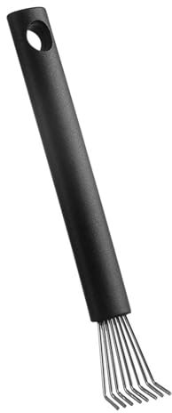 Tacarlha Edelstahl Wassermelone Samen Entferner Werkzeug Edelstahl Klaue Obst Samen Extraktion Melone Gadget mit Loch zum Aufhängen für Zuhause Küche Outdoor Gadget Schwarz