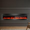 50 Elektrokamin Elektrischer Kamin Einbau 127cm x32.63 cm x13 cm Kristallstein-Ornamente 9 Flammenfarben 5 Helligkeitsstufen 15-27°C Temperaturregelung gehärtetes Glas für 37 m²
