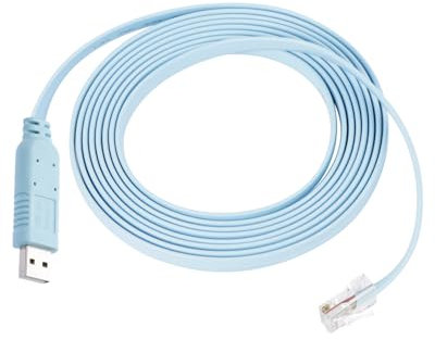 GELRHONR USB to RJ45 Console Cable, USB Male to RJ45 Male Serial Console Cable Adapter Link Routers/Switches for Computer/Laptops in Windows, OS, Linux (1M/3.2Ft) (3M/9.8FT)