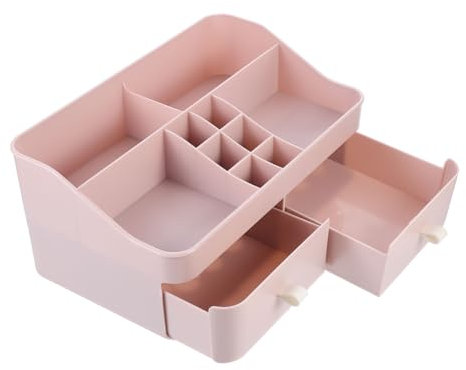 Didiseaon Vanity Makeup Organizer Countertop Cosmetics Storage Makeup Case Drawer Elegant Space-saving