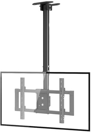 QICBYING Soporte De TV De Techo Telescópico Ajustable En Altura, Soporte De Techo para TV, Soporte De Montaje En Pared para TV, Se Adapta A Televisores LCD De 37-85 Pulgadas
