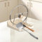 Pan Lid Holder, Foldable Saucepan Lid Storage Spoon Rest Holder with Non-Slip Pads, Multifunctional Pot Lid Organiser Kitchen Worktop Organiser for Kitchen Cooking Tools, Tableware