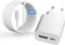 Caricatore per Apple iPhone 16/16e/16 Pro/16 Pro Max/16 Plus/15/15 Pro/15 Pro Max/15 Plus/iPad, 25W 2-Porto USB A e USB C Caricabatterie Alimentatore Presa Spina Rapido con Tipo C Cavo 2M