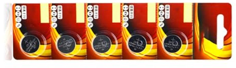 Wayfadacc Set of 5pcs CR1632/1625/1620/1616 3V Lithium Batteries Coin Cell Battery Long Time Power Supply In Watches Toy