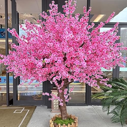 Sohodoo Árbol de Cerezo Artificial con Grandes Flores Rosas for decoración de Bodas, Interiores y Exteriores, hogar y Oficina.(1.8mx1.5m)