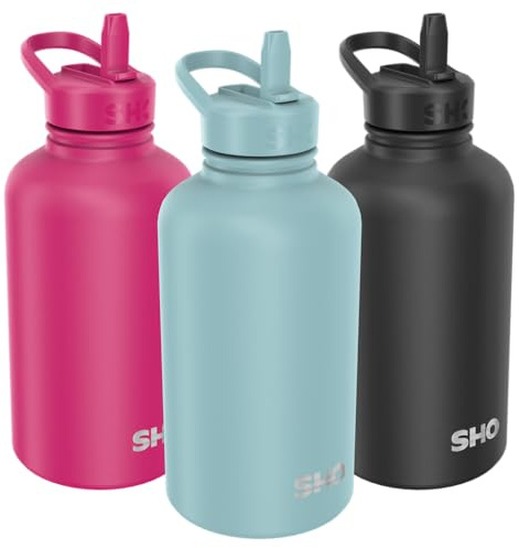 SHO Guzzler Insulated Stainless Steel Water Bottle (Arctic Mist, 1900ml)