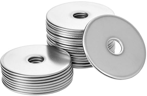 QWORK® 25 Pièces rondelles M8 x 40 mm, rondelles plates en acier inoxydable 304, pour vis et boulons