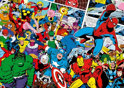 Marvel Geschenke – 1000-teiliges Puzzle für Erwachsene und Kinder ab 12 Jahren – Herausforderungsedition, 38 x 52 cm