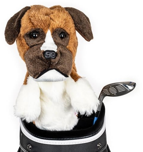 Daphne's Headcovers Boxer Golfschlägerhaube, Braun/Weiß, Einheitsgröße