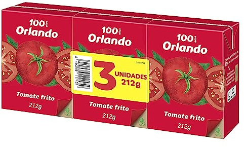 ORLANDO Tomate Frito Clásico Brik de 3 x 212g sin gluten