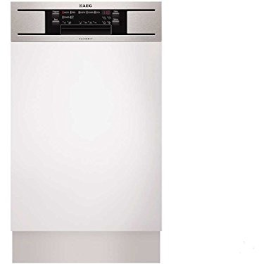 AEG F78420IM0P Semi intégré 9places A++ lave-vaisselle - Lave-vaisselles (Semi intégré, Noir, Acier inoxydable, 9 places, 45 dB, A, Auto, Silence, Économie, Intensif)