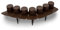 Palisade Braun mit Kante 2,05 m