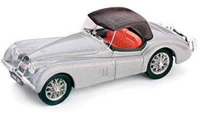 Brumm Scale Modell KOMPATIBEL MIT Jaguar XK 120 Drop Head 1948 Argento 1:43 BM0102-05