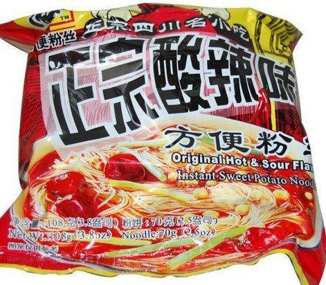 Baijia Instant Sweet Potato Vermicelli - Sour & Hot Flavour 105g