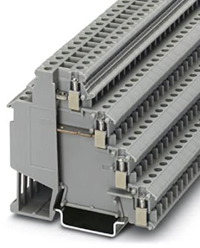 PHOENIX CONTACT VIOK 1,5-2D Sensor-/Aktorklemmenblock, Schraubanschluss, 6 Anzahl der Anschlüsse, AWG 24 - 12, 1.5mm² Nennquerschnitt, Grau, 50 Stück
